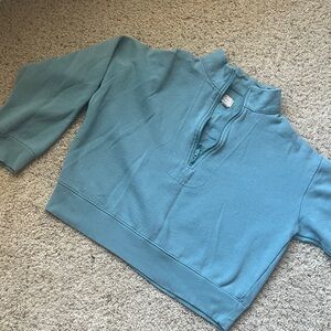 A New Day Teal Quarter-Zip Sweatshirt